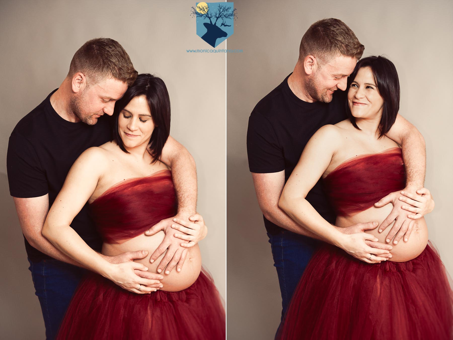 fotografia-girona-figueres emporda monica quintana familia retrato embarazo embarazada pareja amor estudio