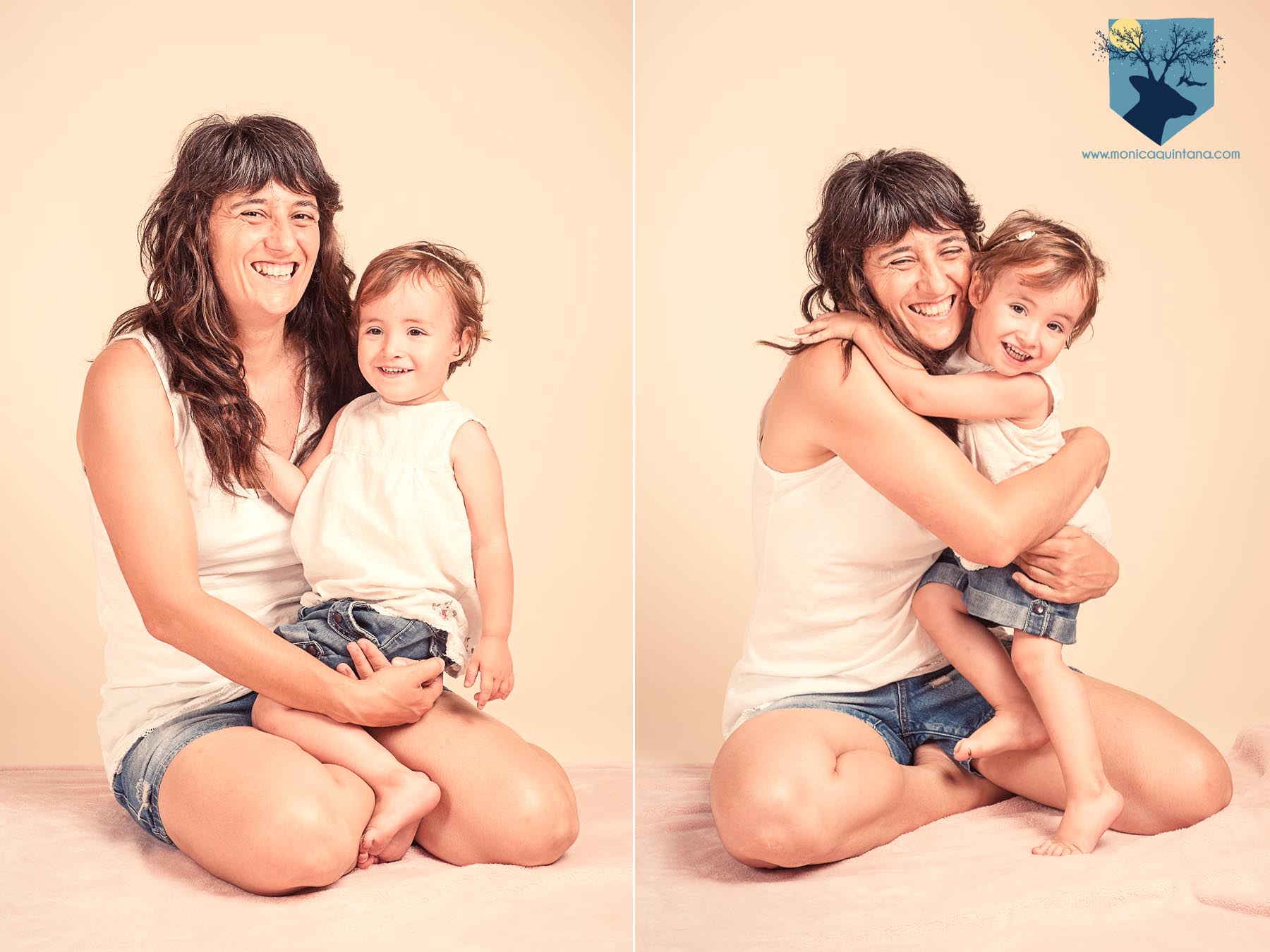 estudio de fotografia de familia con niños pequeños en Figueres, Girona