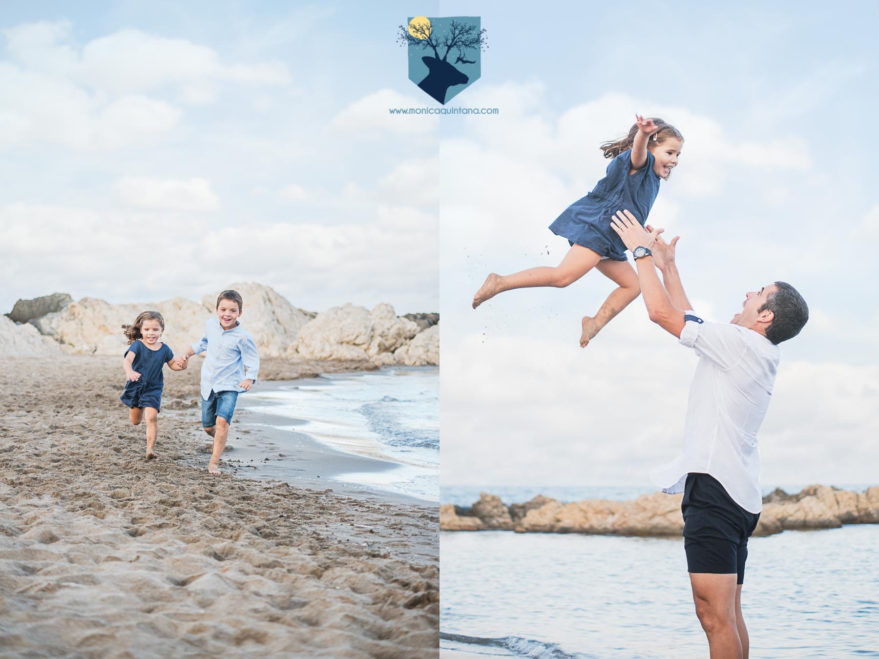fotografia, fotos, girona, figueres, emporda, monica quintana, niños, familia, retrato, hermanos, naturaleza, exterior, playa, escala,