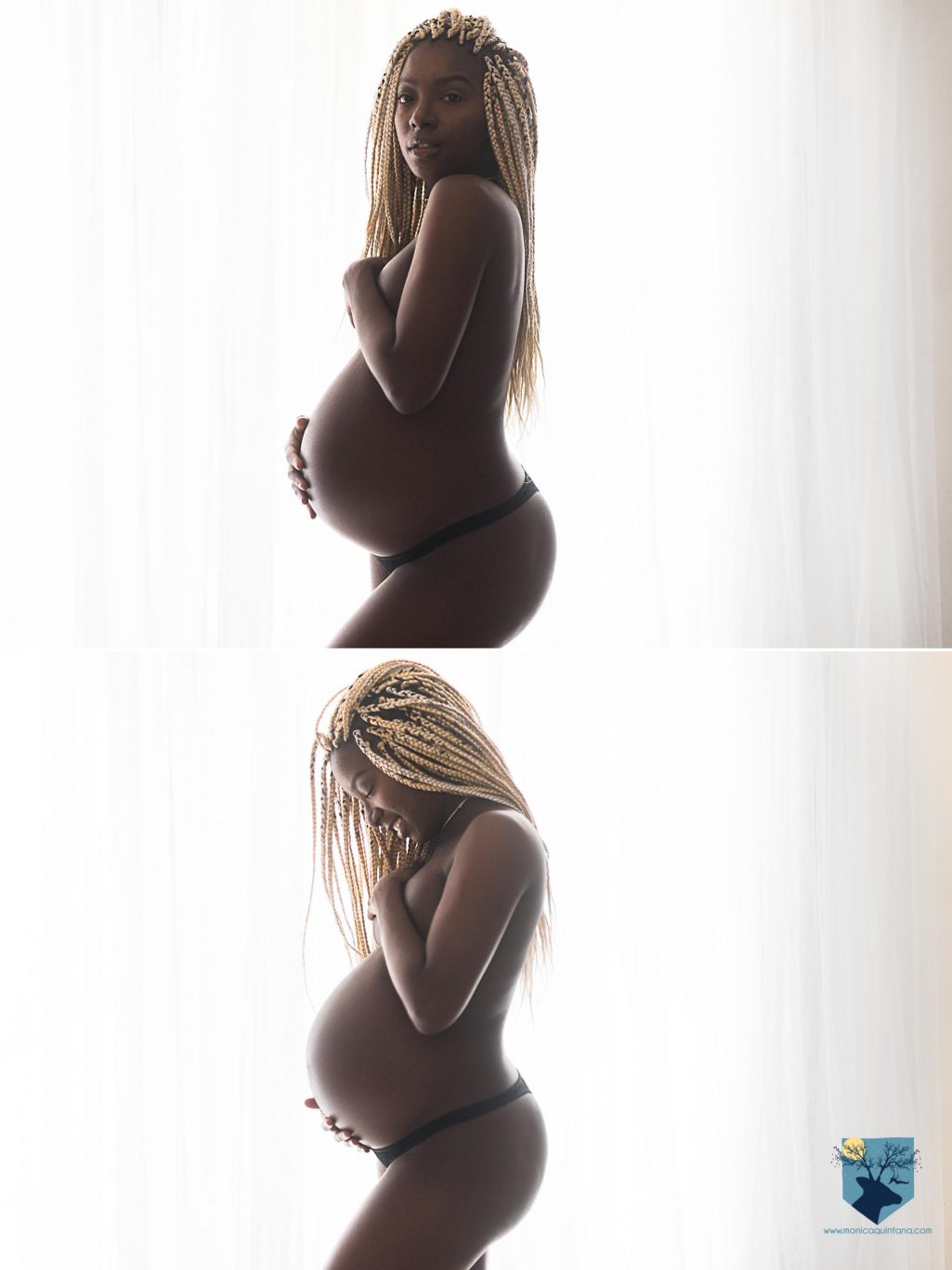 fotógrafo de embarazo en Figueres y Girona familia retrato estudio