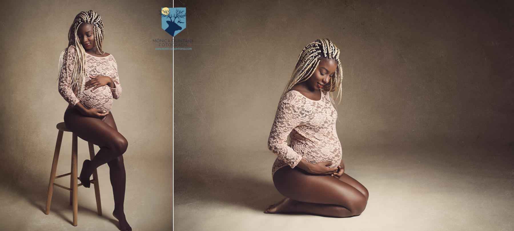 fotógrafo de embarazo en Figueres y Girona familia retrato estudio